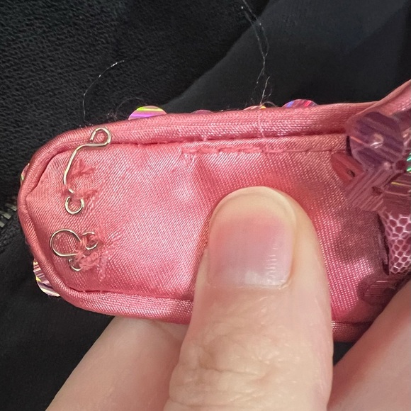 RJ Crush Formal Gown Pink Sequin Slit gown - Picture 5 of 5